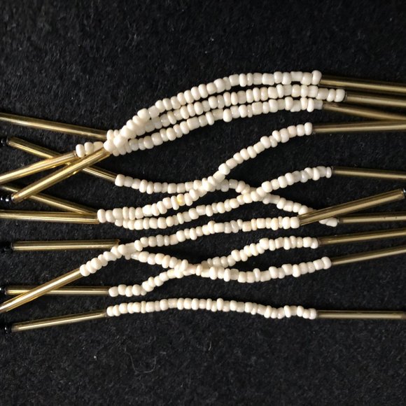 Very long multi strands beaded necklace 45" - Picture 3 of 5